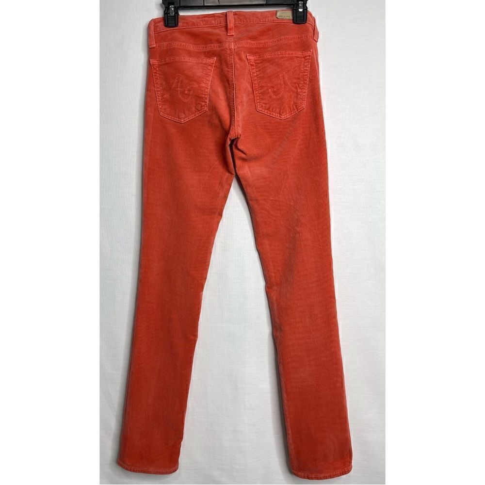 AG Adriano Goldschmied Corduroy Stevie Slim Straight Jeans  (Coral) - 26 - Picture 4 of 14